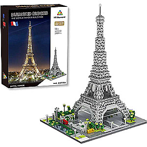 3D Constructor/Mosaic XKS Eiffel Tower, 3369 pieces, 415x240x280mm