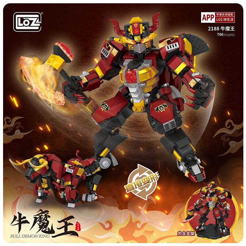 3D LOZ Transformer ZOO Constructor/Mosaic, 766 pcs, 168x175x185mm