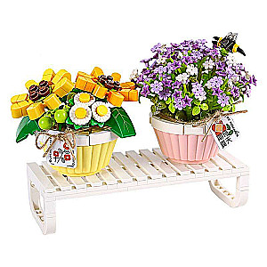 3D LOZ Flower Pot Constructor / Mosaic, 543 pcs, 110x150mm