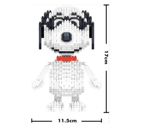 3D LEZI Snoopy Constructor/Mosaic, 1378 pcs, 170x115mm