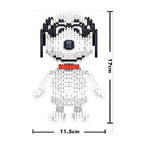 3D LEZI Snoopy Constructor/Mosaic, 1378 pcs, 170x115mm