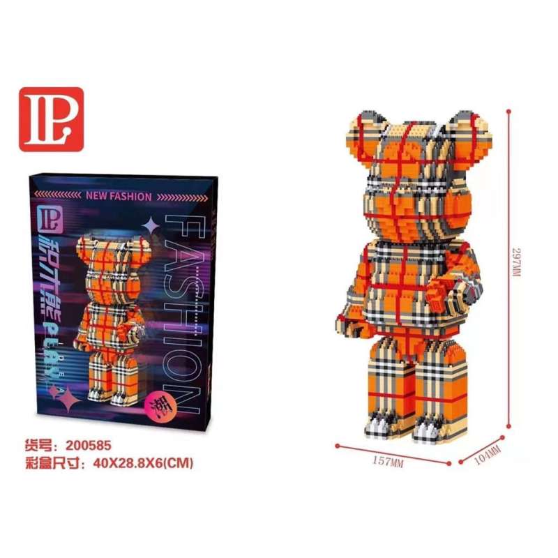 Constructor/mosaic 3D LP Checkered Bear, 3349 pieces, 297x104x157mm