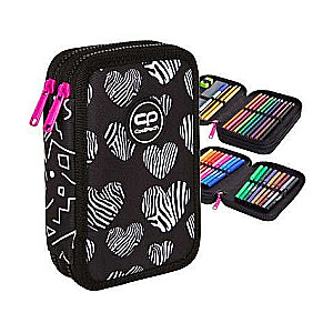 COOL PACK Jumper 2 Math hearts pencil case, 2 compartments, with accessories