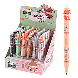 Gel pen blue 0.5mm with eraser COLORINO LITTLE FOXES