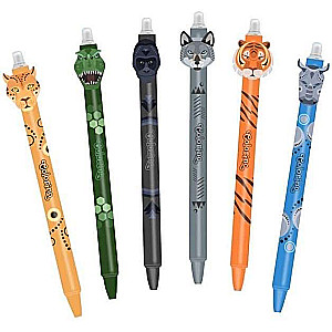 Blue Gel Pen 0.5mm with Eraser COLORINO ANIMALS