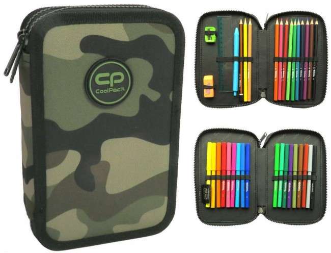 COOL PACK Jumper 2 Cosmic Pencil Case, 2 Compartments, with Accessories