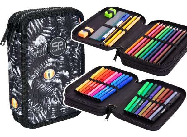 COOL PACK Jumper 2 Croc Pencil Case, 2 Compartments, with Accessories
