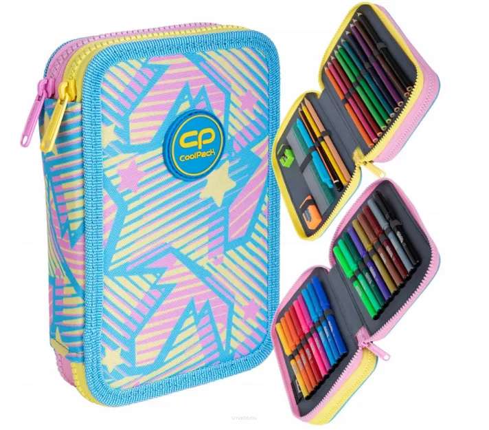 Pencil case COOL PACK Jumper 2 Dancefloor, 2 compartments, with accessories