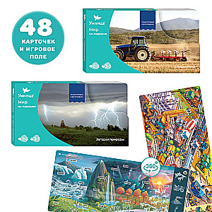 The World in the Palm of Your Hand. Development Cards for Toddlers. Nature Riddles and Special Machinery