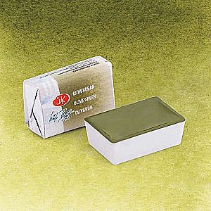 Watercolor paint half pan 2.5 ml Olive