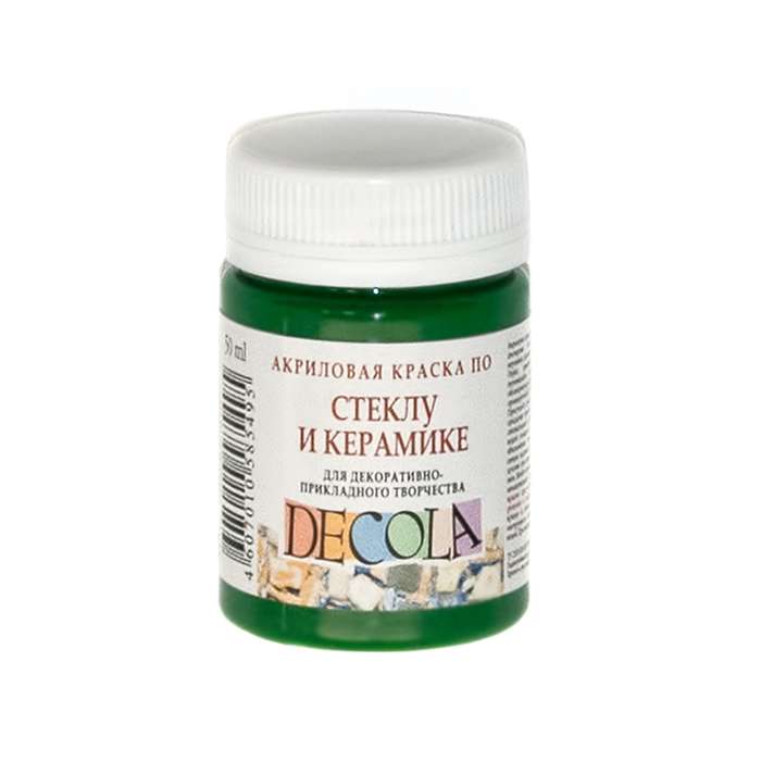 Akrylių dažai 50 ml Žalia vidutinė