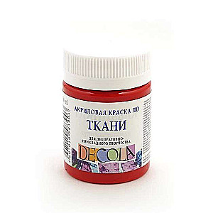 Acrylic paint for fabric 50 ml Red