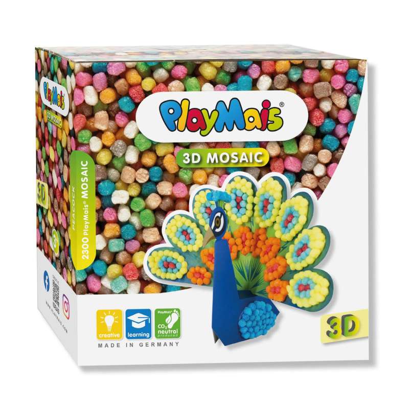 PlayMais MOSAIC 3D Peacock Set 3+