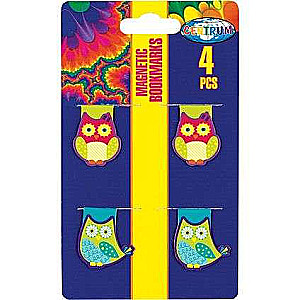 Magnetic bookmark set of 4, Assorted Owls