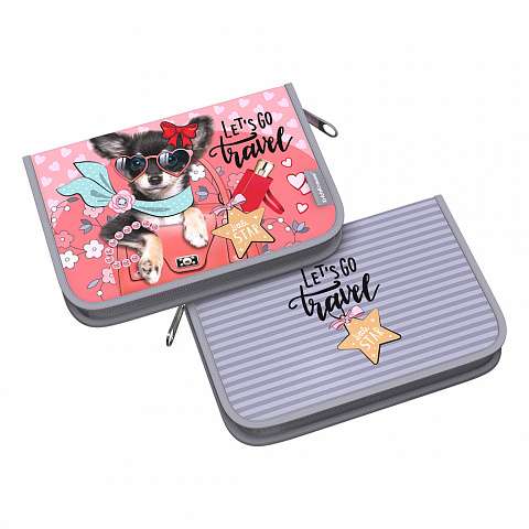 ErichKrause® Mini Traveler Book-Type Pencil Case Without Filling 135x205x30mm