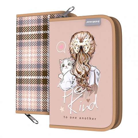 Book-style pencil case without filling ErichKrause® 135x205x30mm Lovely Friends