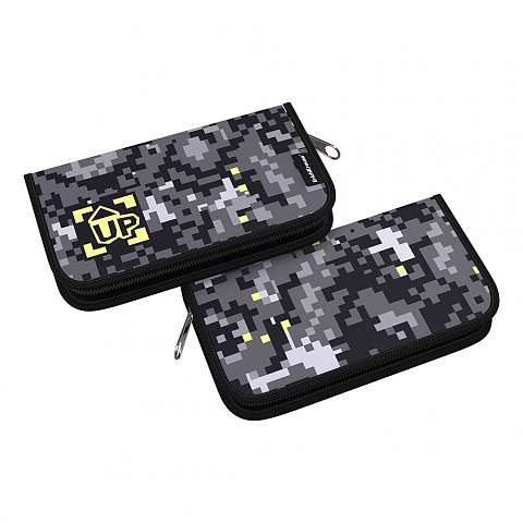Booklet pencil case without filling ErichKrause® 110x205x25mm Pixel Game