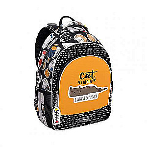 Backpack 28x39x14, 520g.15 L ErichKrause Ergo Line, Funny Kittens