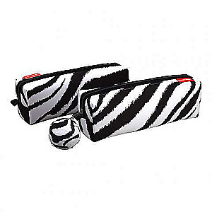 Pencil case with 1 compartment without accessories 210x70x70 ErichKrause, quadro Fluffy Zebra