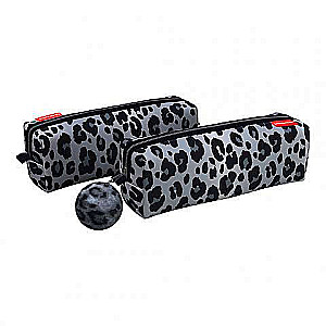 Pencil case 1-compartment without accessories 210x70x70 ErichKrause, quadro Fluffy Leopard