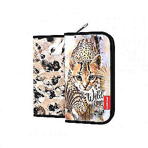ErichKrause® Book Pencil Case without Filling 110x205x25mm Wild Cat
