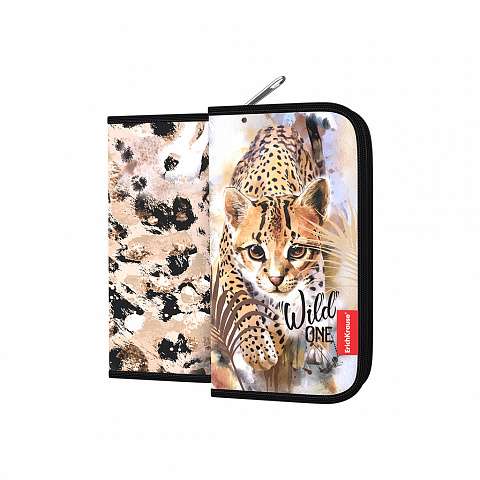 ErichKrause® Book Pencil Case without Filling 110x205x25mm Wild Cat