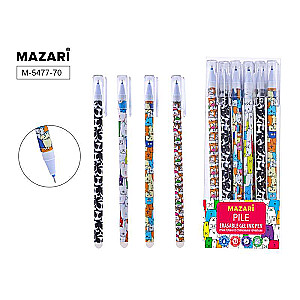 Gel pen with erasable ink PILE, BLUE