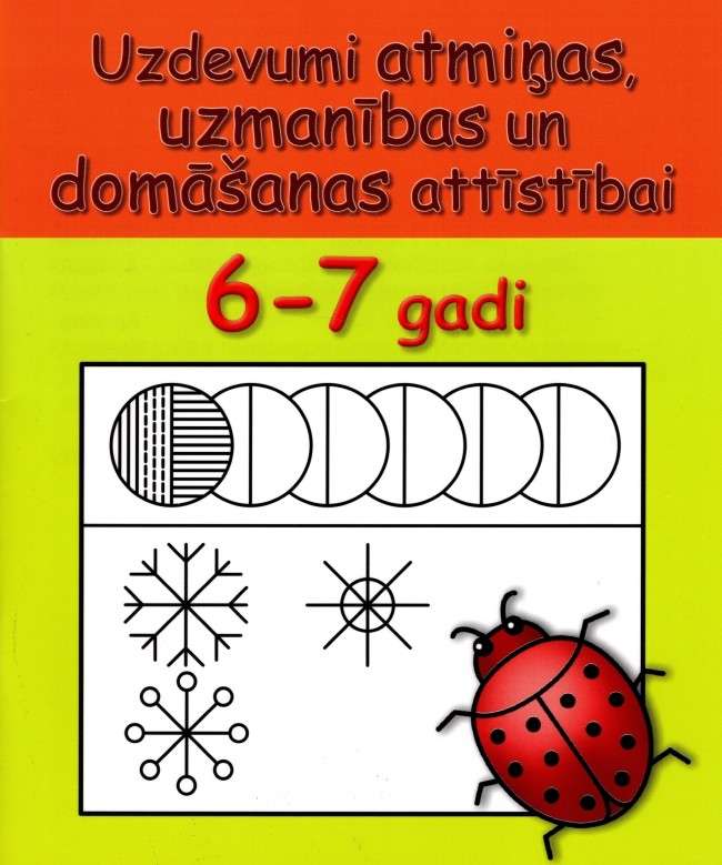 Tasks for the development of memory, attention, and thinking for 6-7 years old