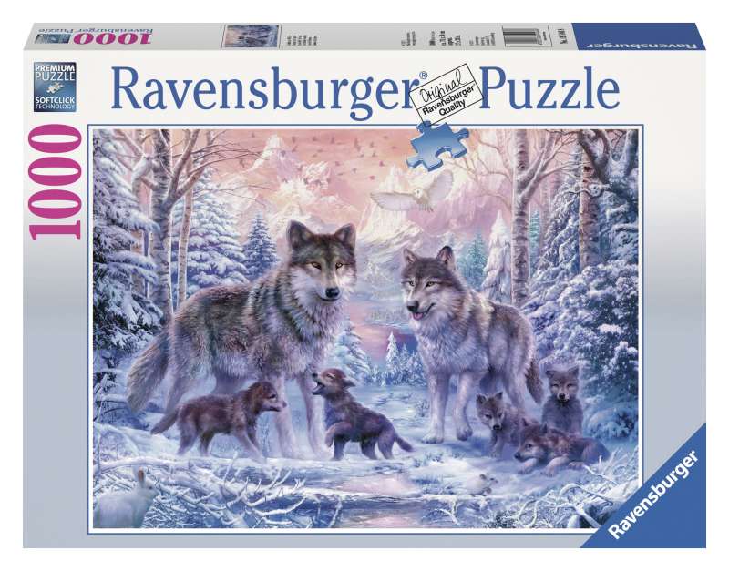 Puzzle 1000 - Familie der Wölfe