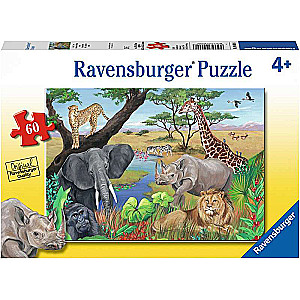 Puzzle 60 Safari animals