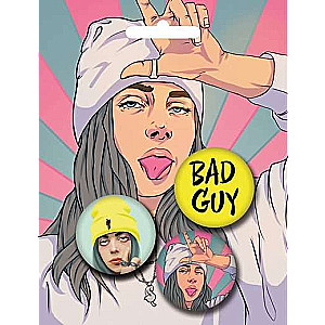Set of Badges. Billie Eilish