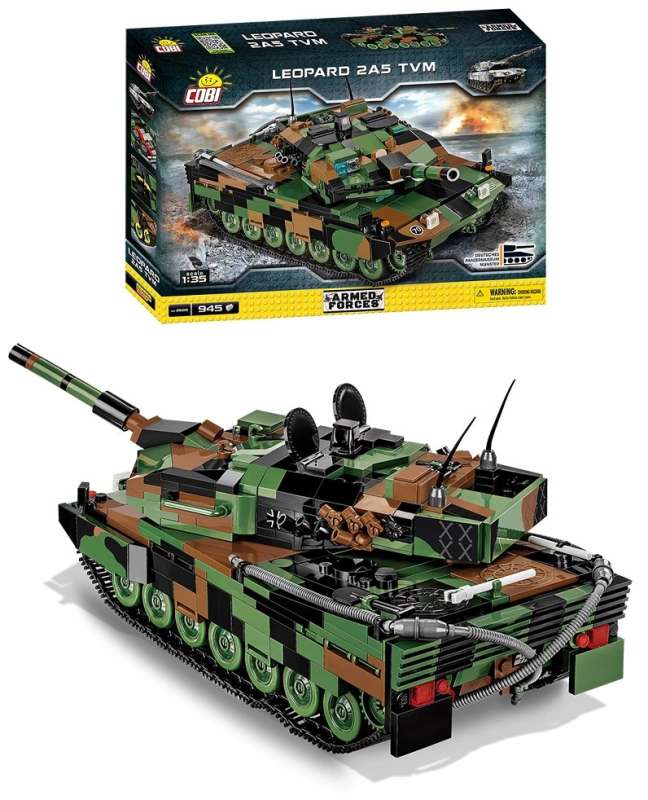 Constructor - COBI Leopard 2A5 TVM, 945 pieces.