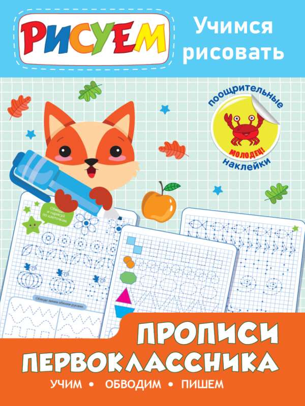 Writing Workbook for First Graders. Learning to Draw