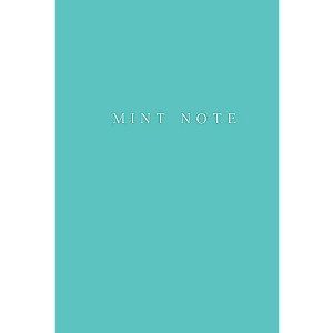 Mint Note. Stylish notebook with mint pages
