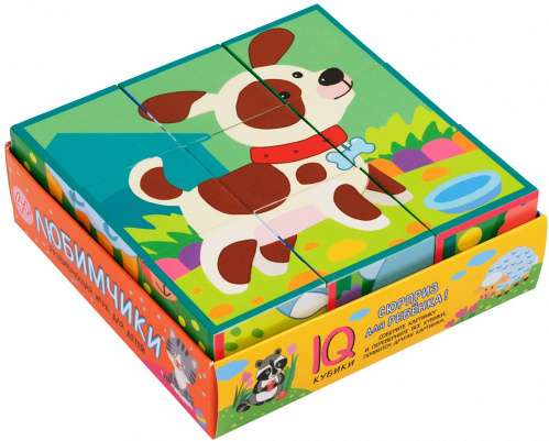 Smart cubes in a tray. 9 pieces. Favorites