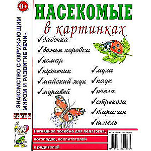 Insects in Pictures. A Visual Aid for Educators and Speech Therapists. Supplement to the Manual by T.A. Shoragina.