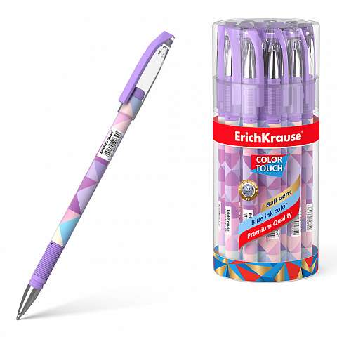Kugelschreiber ErichKrause® ColorTouch® Magic Rhombs, Tintenfarbe blau
