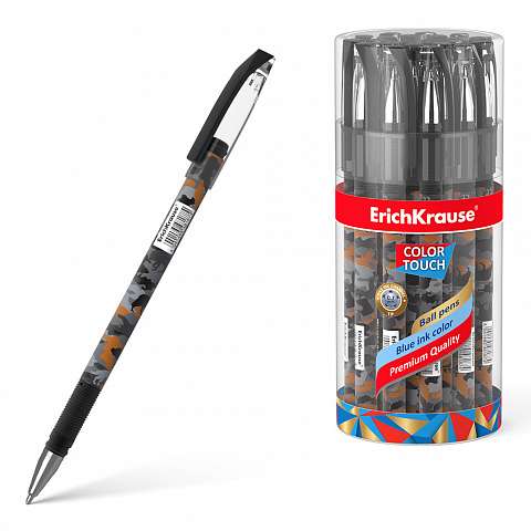Kugelschreiber ErichKrause® ColorTouch® Rough Native, Tinte blau