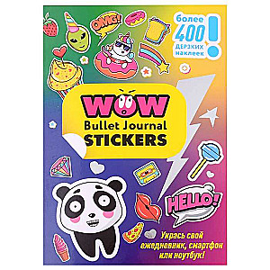 WOW Bullet Journal Stickers blue-pink, panda