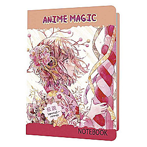 Anime Notebook MAGIC girl with a flower in her hair