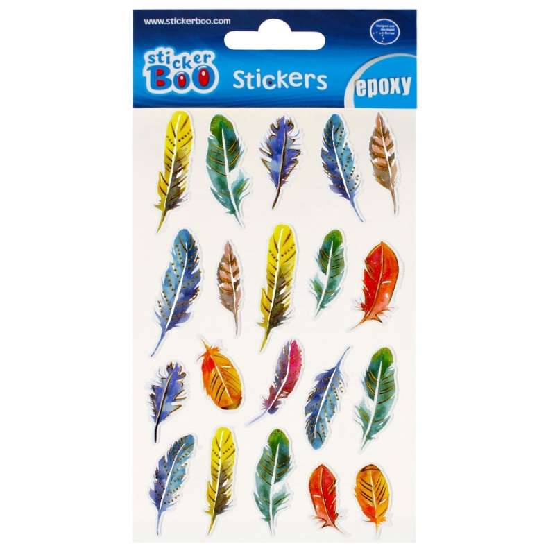 Stickers - Feathers 10x20cm