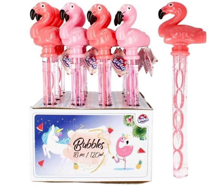Flamingo Bubble Wand 120 ml, mix