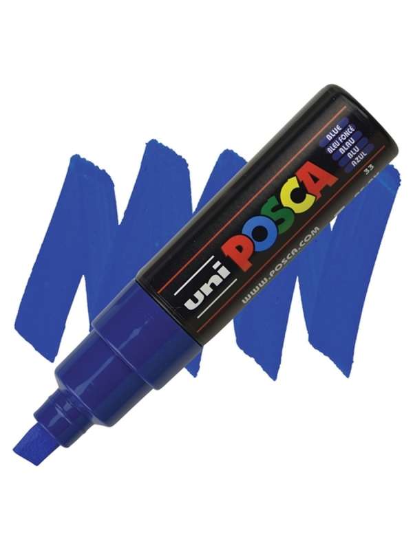 Water-based marker UNI Posca PC-8K blue
