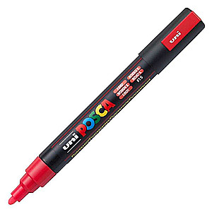 Water-based marker UNI Posca PC-5M fluorescent red