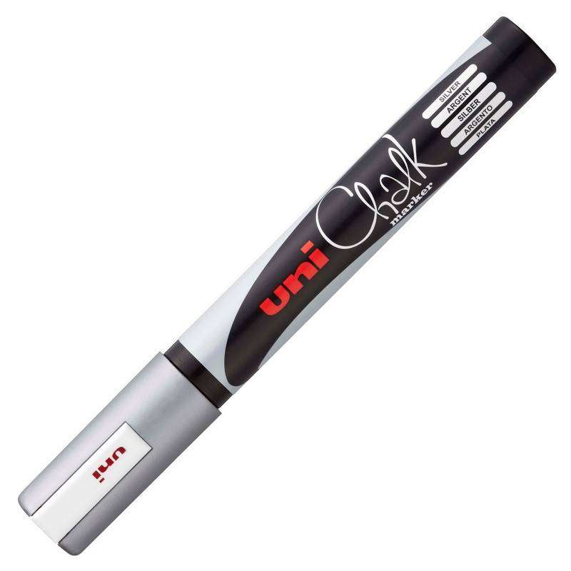 Chalk Marker UNI PWE-5M Silver