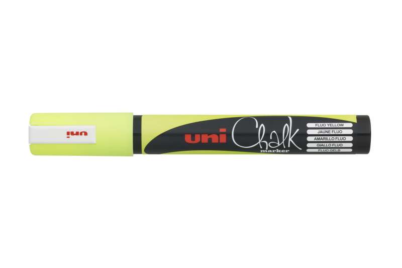 Chalk Marker UNI PWE-5M Fluorescent Yellow