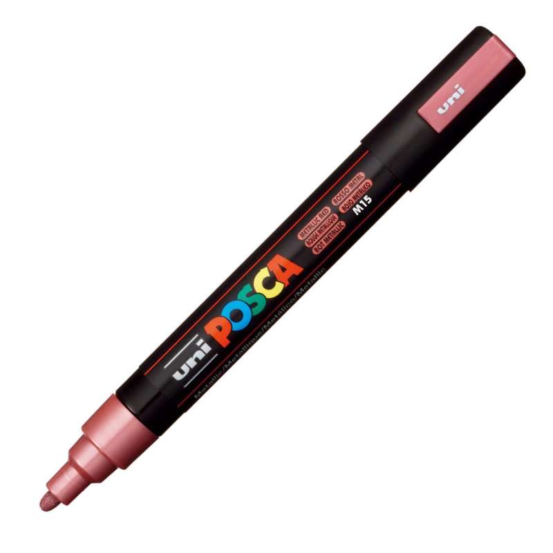 Water-based marker UNI Posca PC-5M metallic red