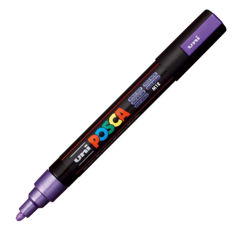 Water-based marker UNI Posca PC-5M metallic purple