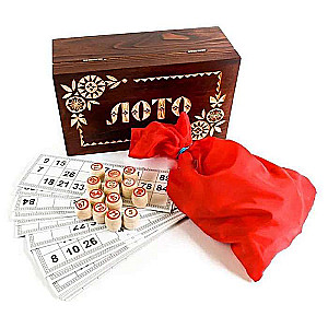 Gift lottery in a carved box 255*155*110