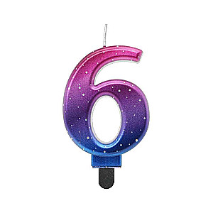 Cake Candle 6.8 cm, Night Sky